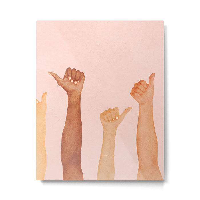 Thumbs Up Metal Print Gallery Image 1