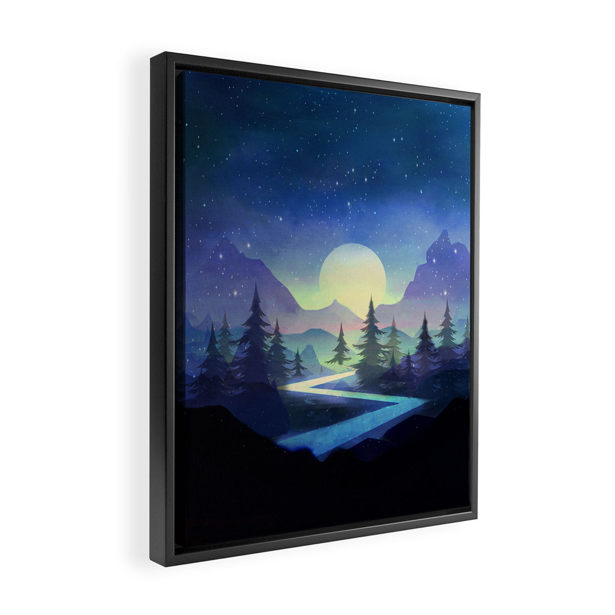 Touching the Stars Framed Canvas Print Gallery Image 2