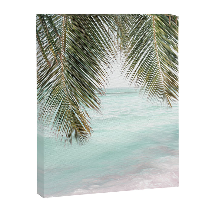 Tropical Escape - Palm Beach Wall Art Print Canvas Print Gallery Image 1