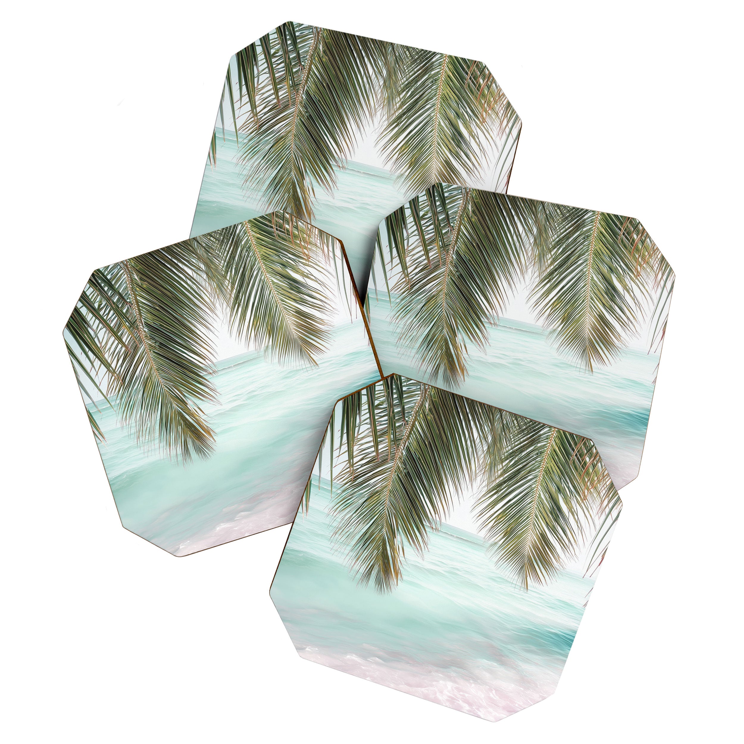 Tropical Escape - Palm Beach Wall Art Print Coaster Gallery Image 1