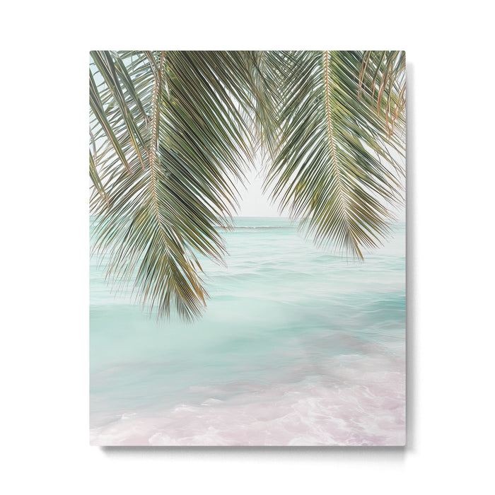 Tropical Escape - Palm Beach Wall Art Print Metal Print Gallery Image 1