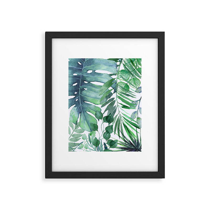 Tropical  Leaves Framed Art Print Gallery Image 5