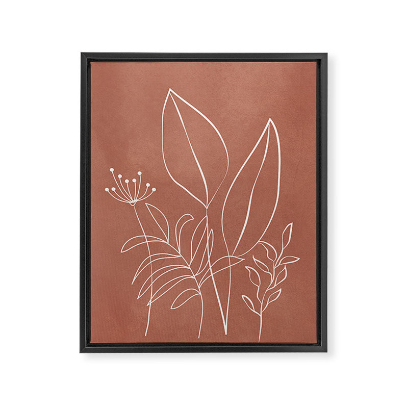 Tropical Outline 11 Framed Canvas Print Gallery Image 8