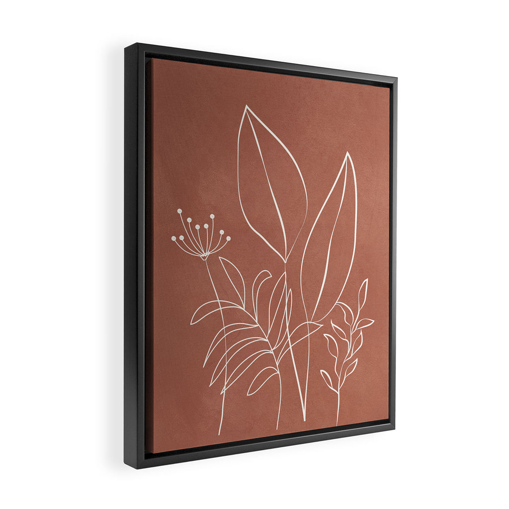 Tropical Outline 11 Framed Canvas Print Gallery Image 2