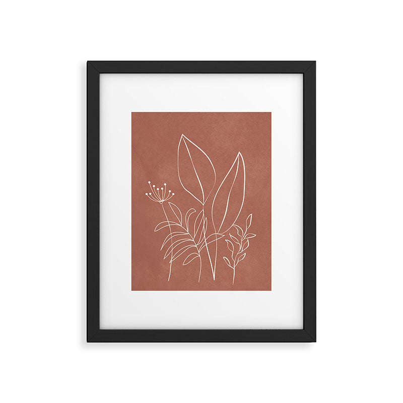 Tropical Outline 11 Framed Art Print Gallery Image 6