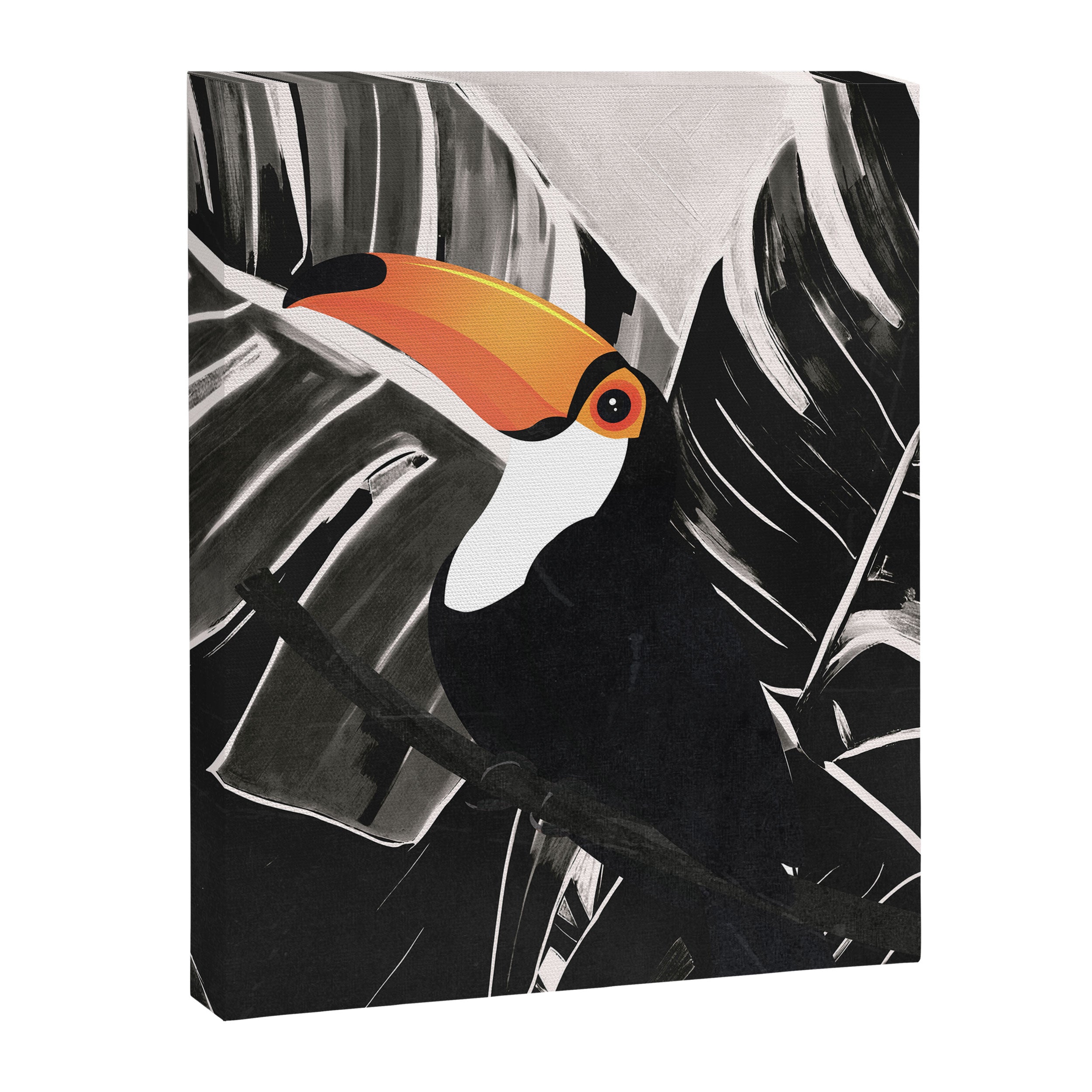 Tropical Toucan Art Canvas Print Gallery Image 6