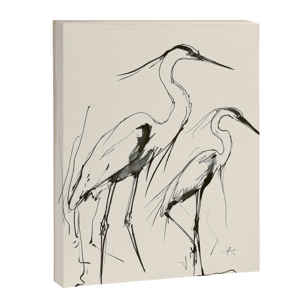 Two Herons Canvas Print Gallery Image 6