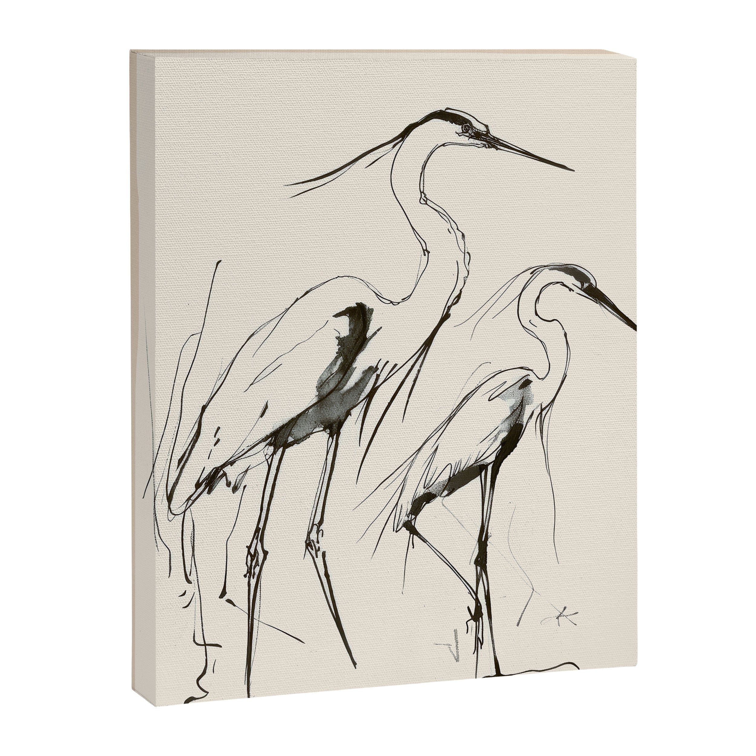 Two Herons Canvas Print Gallery Image 6