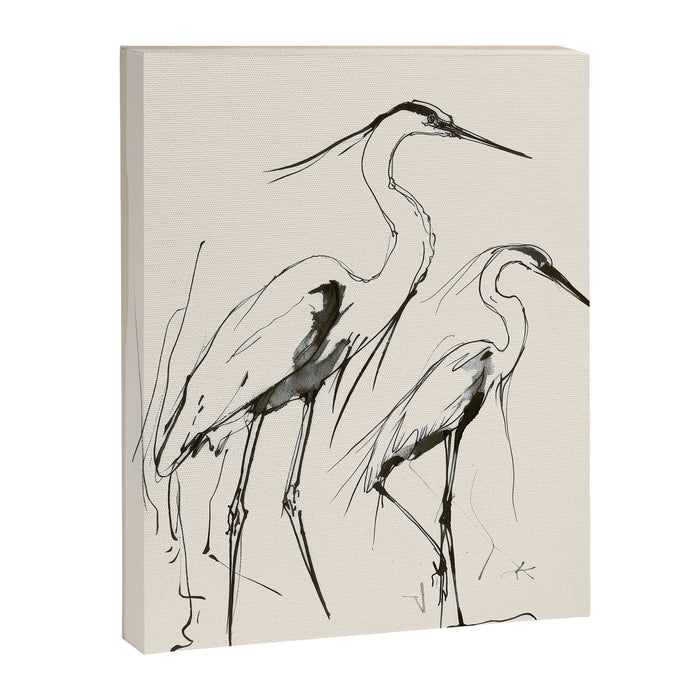 Two Herons Canvas Print Gallery Image 1