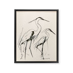 Two Herons Framed Canvas Print Gallery Image 6