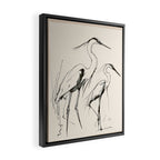 Two Herons Framed Canvas Print Gallery Image 2