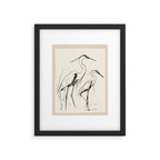 Two Herons Framed Art Print Gallery Image 5