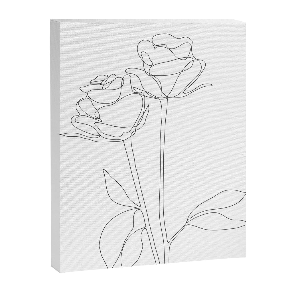 Two Minimal Roses Canvas Print Gallery Image 6