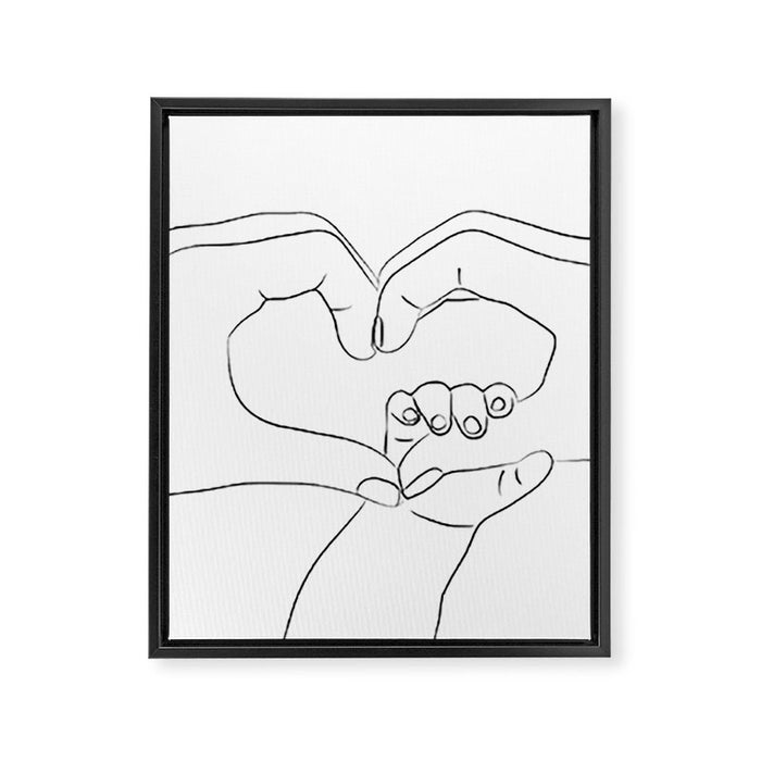 Unconditional Love Framed Canvas Print Gallery Image 1