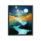 Under the Starlight Framed Canvas Print Gallery Image 8