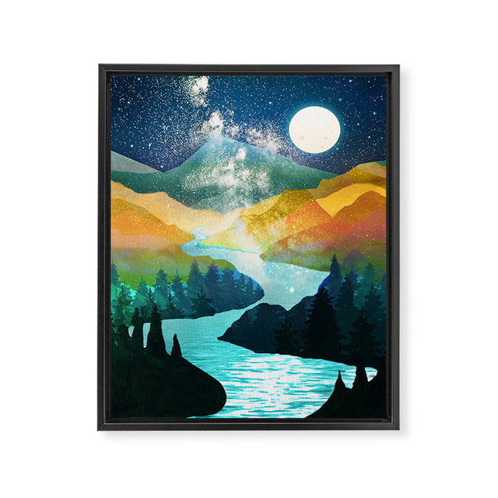 Under the Starlight Framed Canvas Print Gallery Image 1