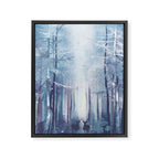 Under the tall forest trees I Framed Canvas Print Gallery Image 6