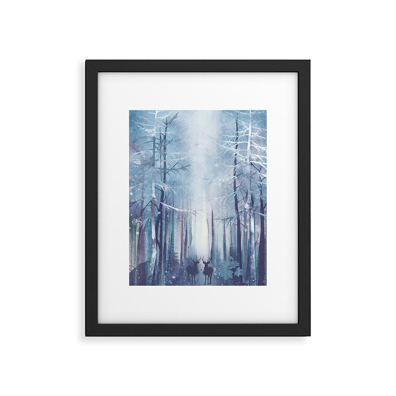 Under the tall forest trees I Framed Art Print Gallery Image 5