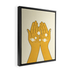 Universe in My Hands Framed Canvas Print Gallery Image 2
