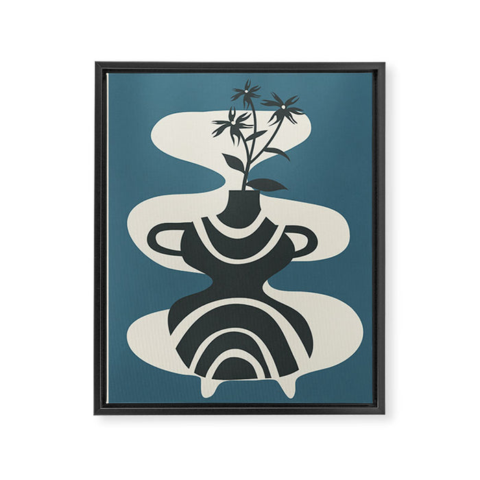 Vase of Tranquility 5 Framed Canvas Print Gallery Image 1