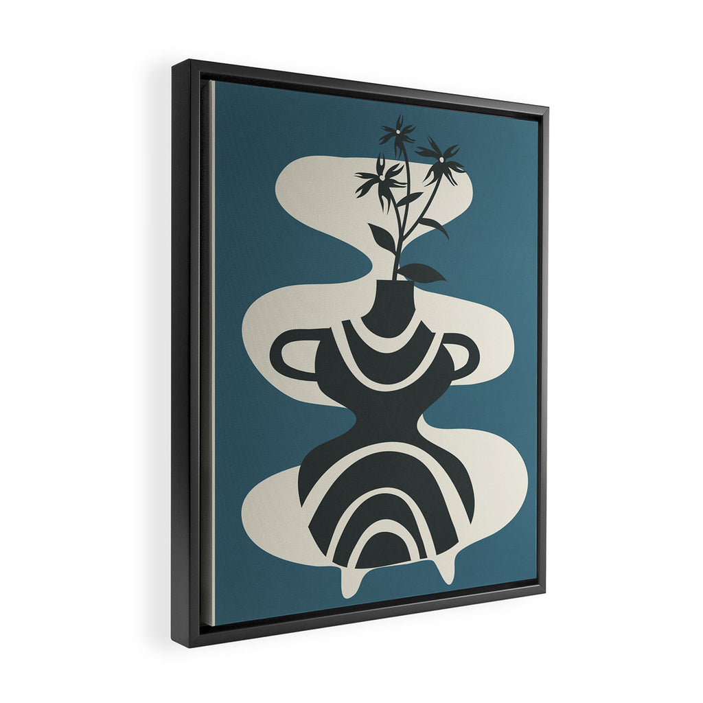 Vase of Tranquility 5 Framed Canvas Print Gallery Image 2