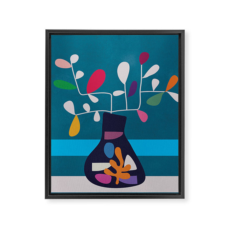 Vase of Vibrance 1 Framed Canvas Print Gallery Image 6