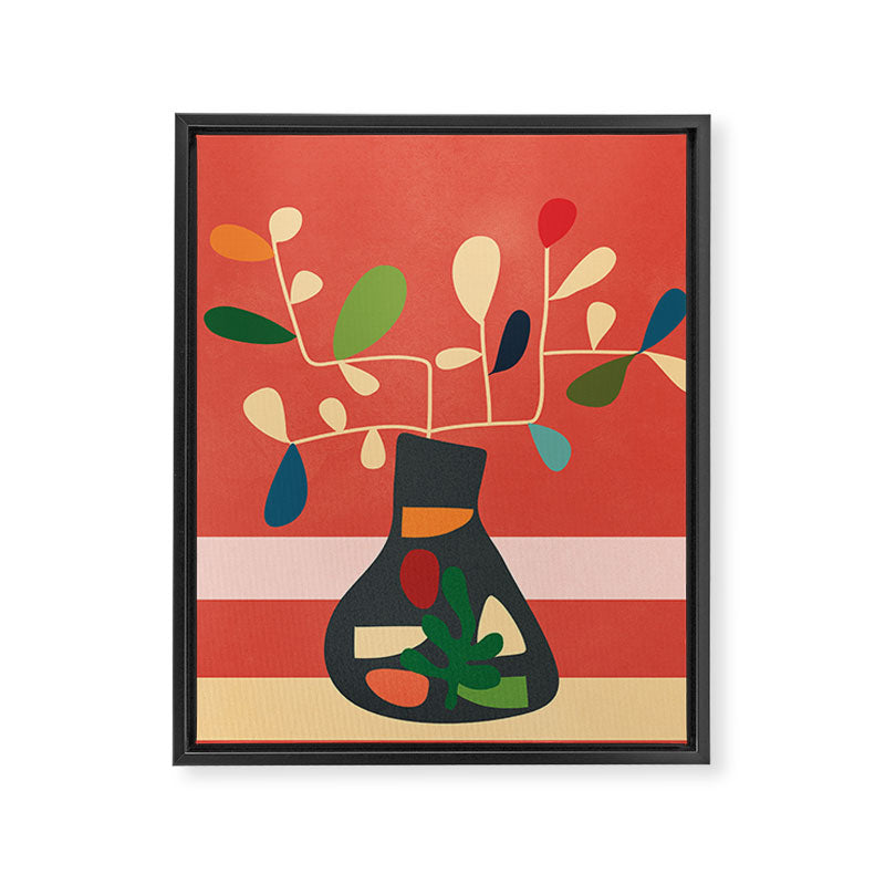 Vase of Vibrance 2 Framed Canvas Print Gallery Image 6