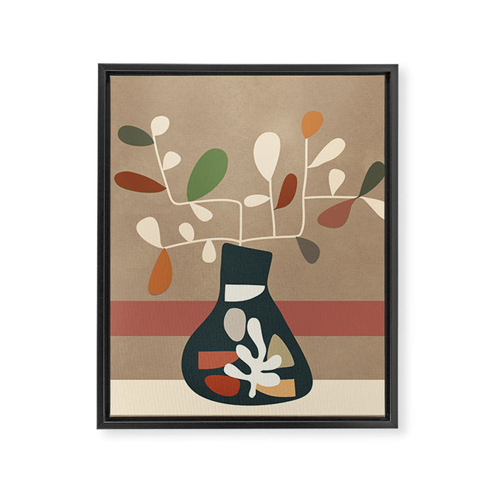 Vase of Vibrance 4 Framed Canvas Print Gallery Image 1