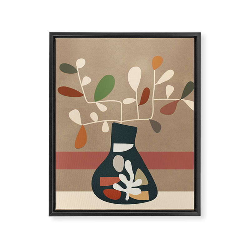 Vase of Vibrance 4 Framed Canvas Print Gallery Image 6