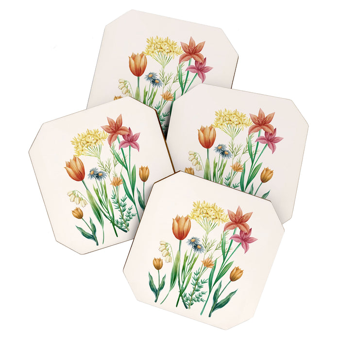 Vibrant Flowers 03 Coaster Gallery Image 1