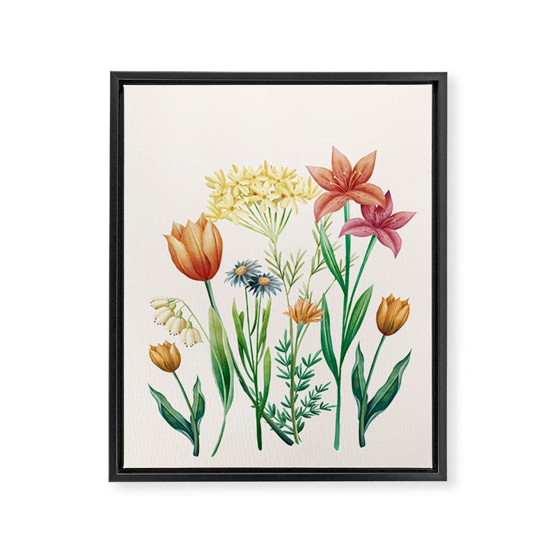 Vibrant Flowers 03 Framed Canvas Print Gallery Image 6