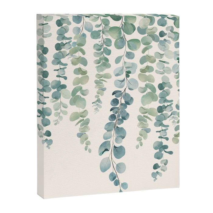 Watercolor Eucalyptus Leaves Canvas Print Gallery Image 1