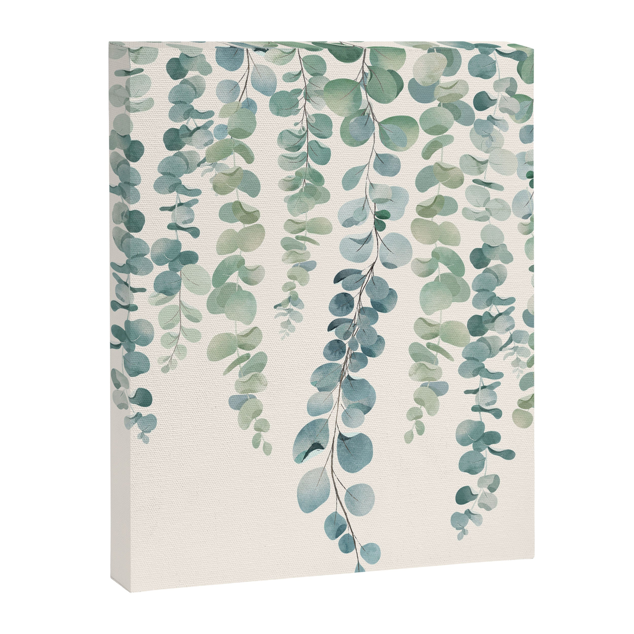 Watercolor Eucalyptus Leaves Canvas Print Gallery Image 6