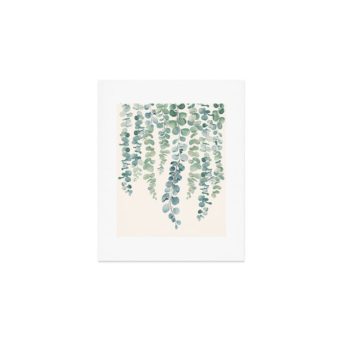 Watercolor Eucalyptus Leaves Art Print Gallery Image 1