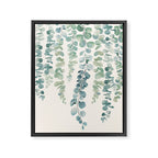 Watercolor Eucalyptus Leaves Framed Canvas Print Gallery Image 6