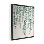Watercolor Eucalyptus Leaves Framed Canvas Print Gallery Image 2