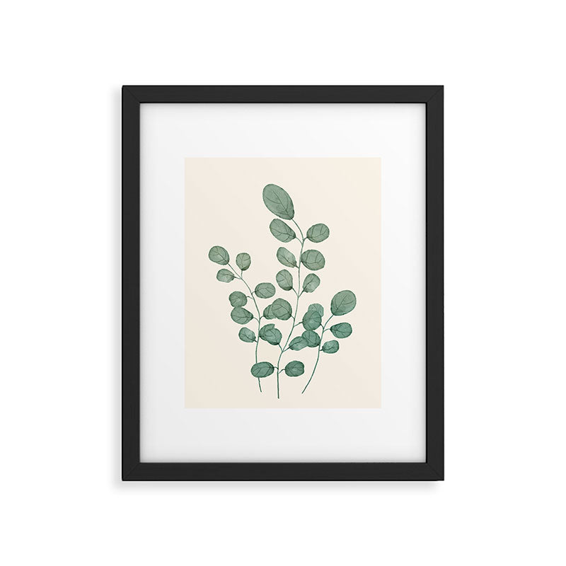 Watercolor Eucalyptus Framed Art Print Gallery Image 6