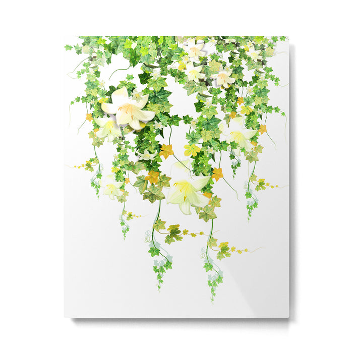 Watercolor Ivy Metal Print Gallery Image 1