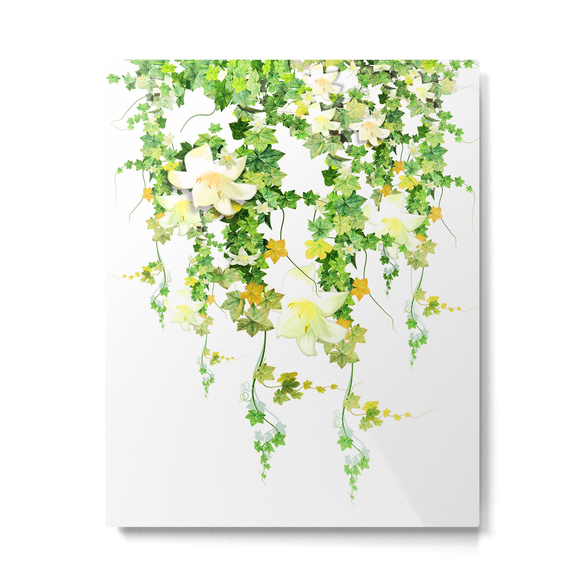Watercolor Ivy Metal Print Gallery Image 4