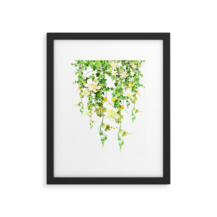 Watercolor Ivy Framed Art Print Gallery Image 1