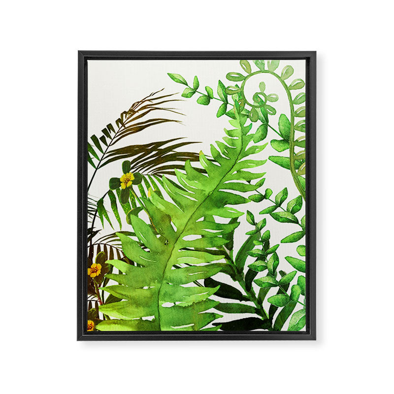 Watercolor Plants Framed Canvas Print Gallery Image 6