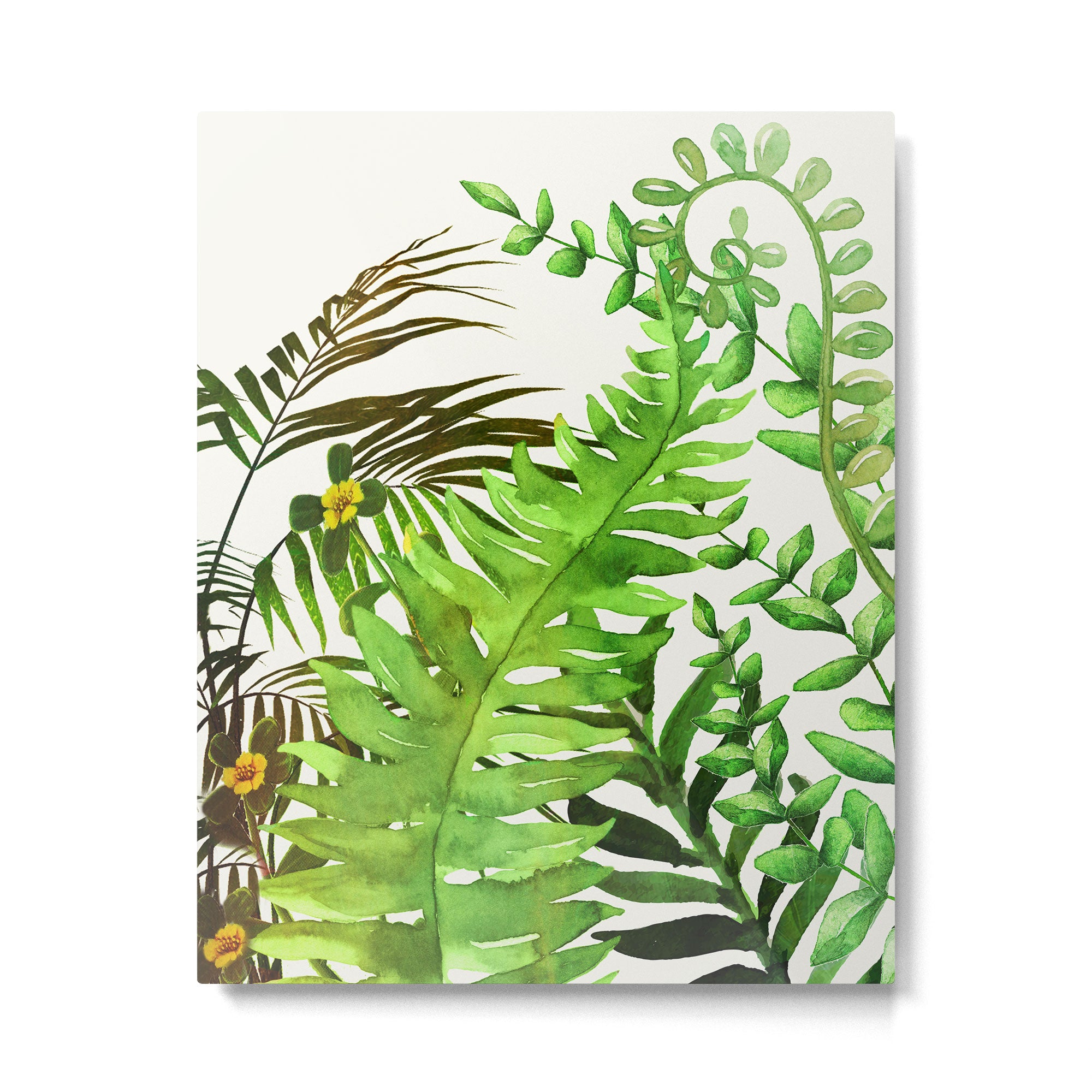 Watercolor Plants Metal Print Gallery Image 4