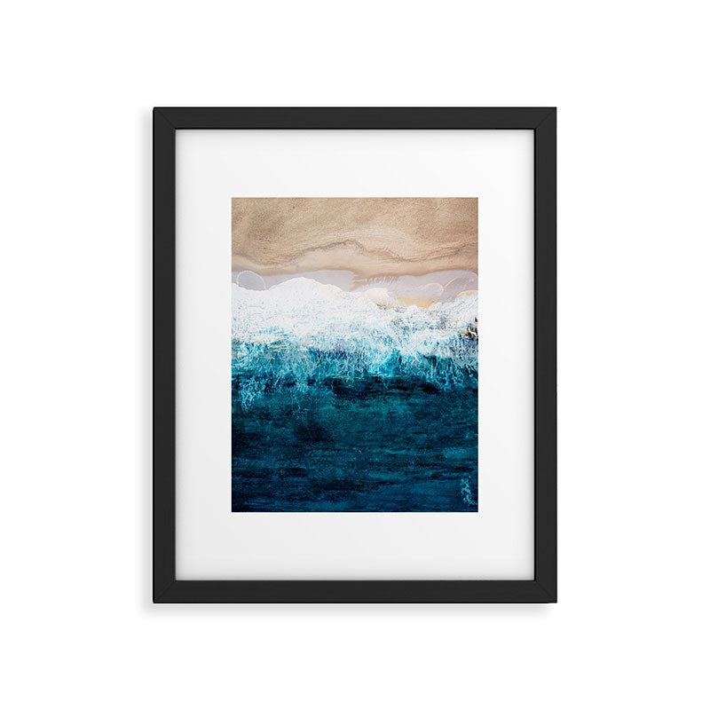 Watercolour Summer beach III Framed Art Print Gallery Image 5