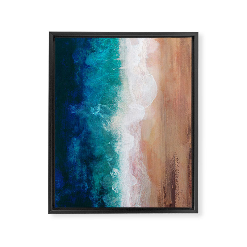 Watercolour Summer Beach IV Framed Canvas Print Gallery Image 6