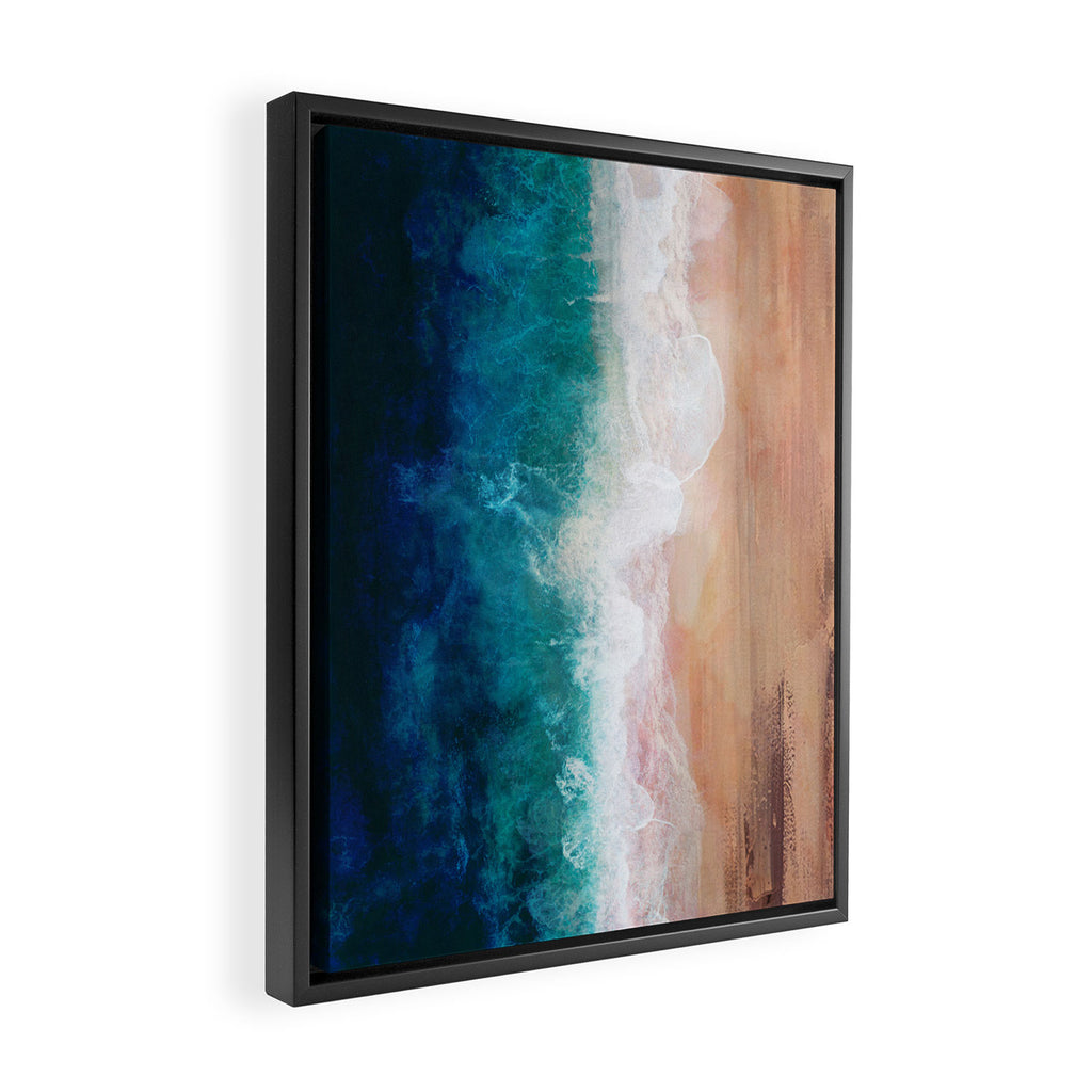 Watercolour Summer Beach IV Framed Canvas Print Gallery Image 2