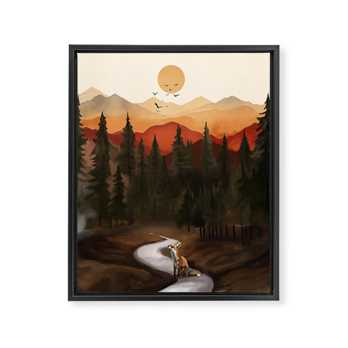 Whispering Pines Framed Canvas Print Gallery Image 1