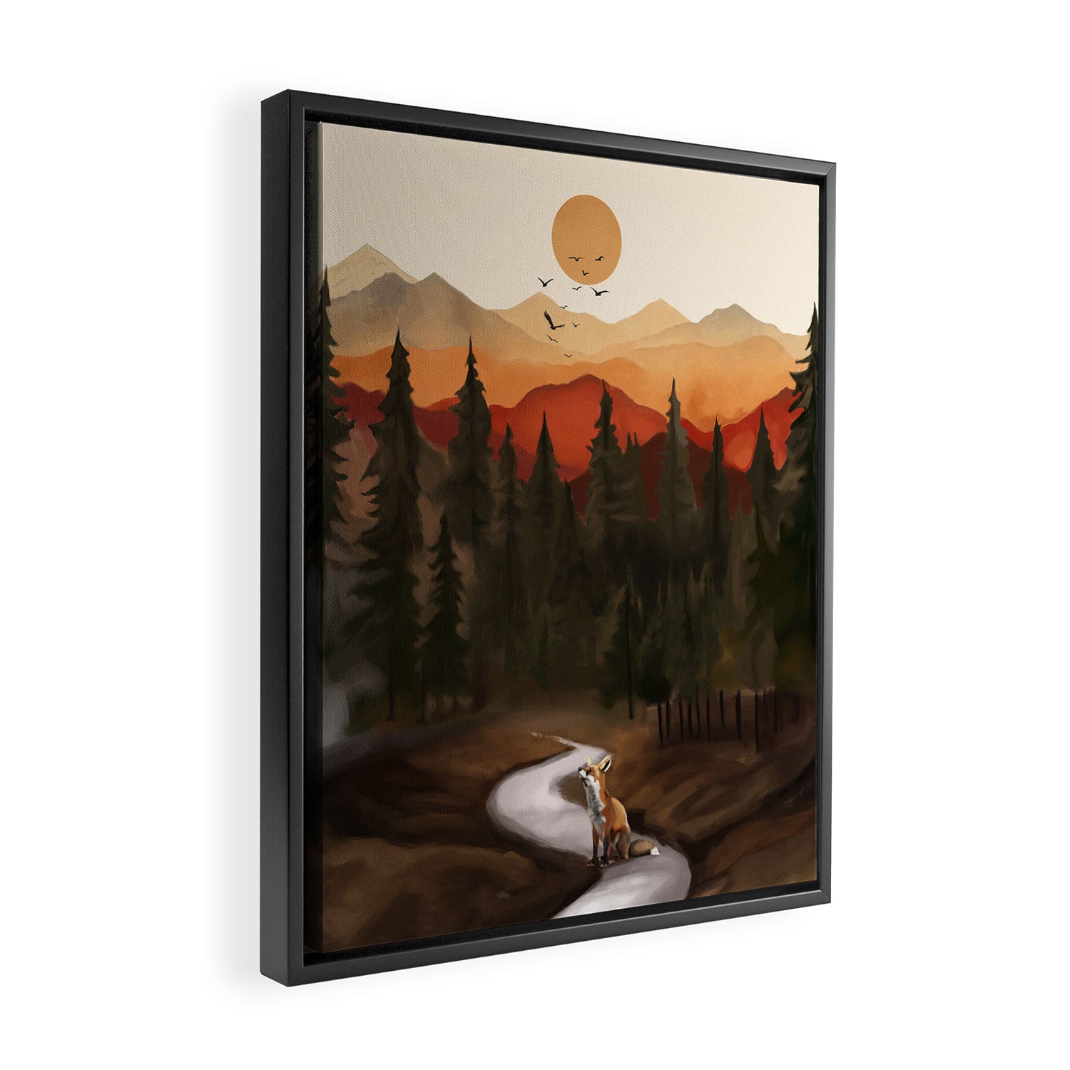 Whispering Pines Framed Canvas Print Gallery Image 2
