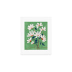 White Flowers Art Print Gallery Image 1