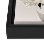 White Peonies Framed Canvas Print Gallery Image 3