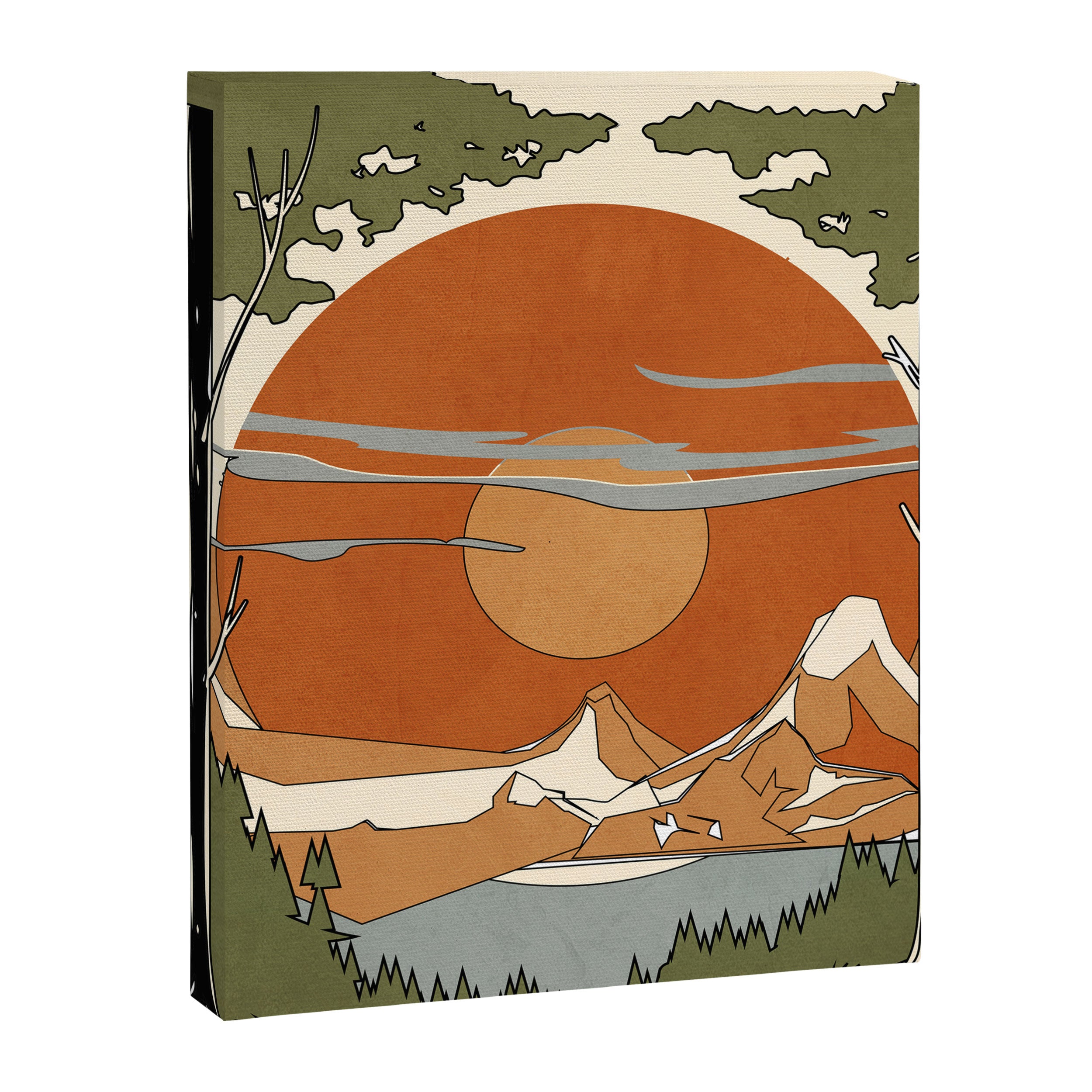 Wild Abstract Landscape 2 Canvas Print Gallery Image 8